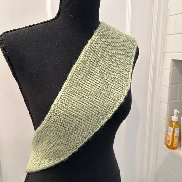 Handmade Sage/Mint Green Sophie Scarf in Size Lg. - Picture 6 of 8
